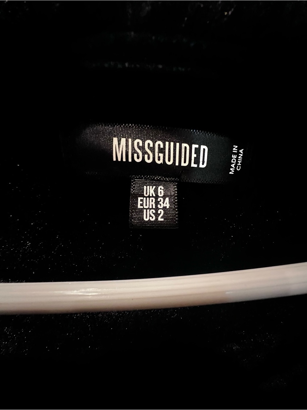 Missguided Black Jacket with Silver Label Detail - Picture 4 of 4